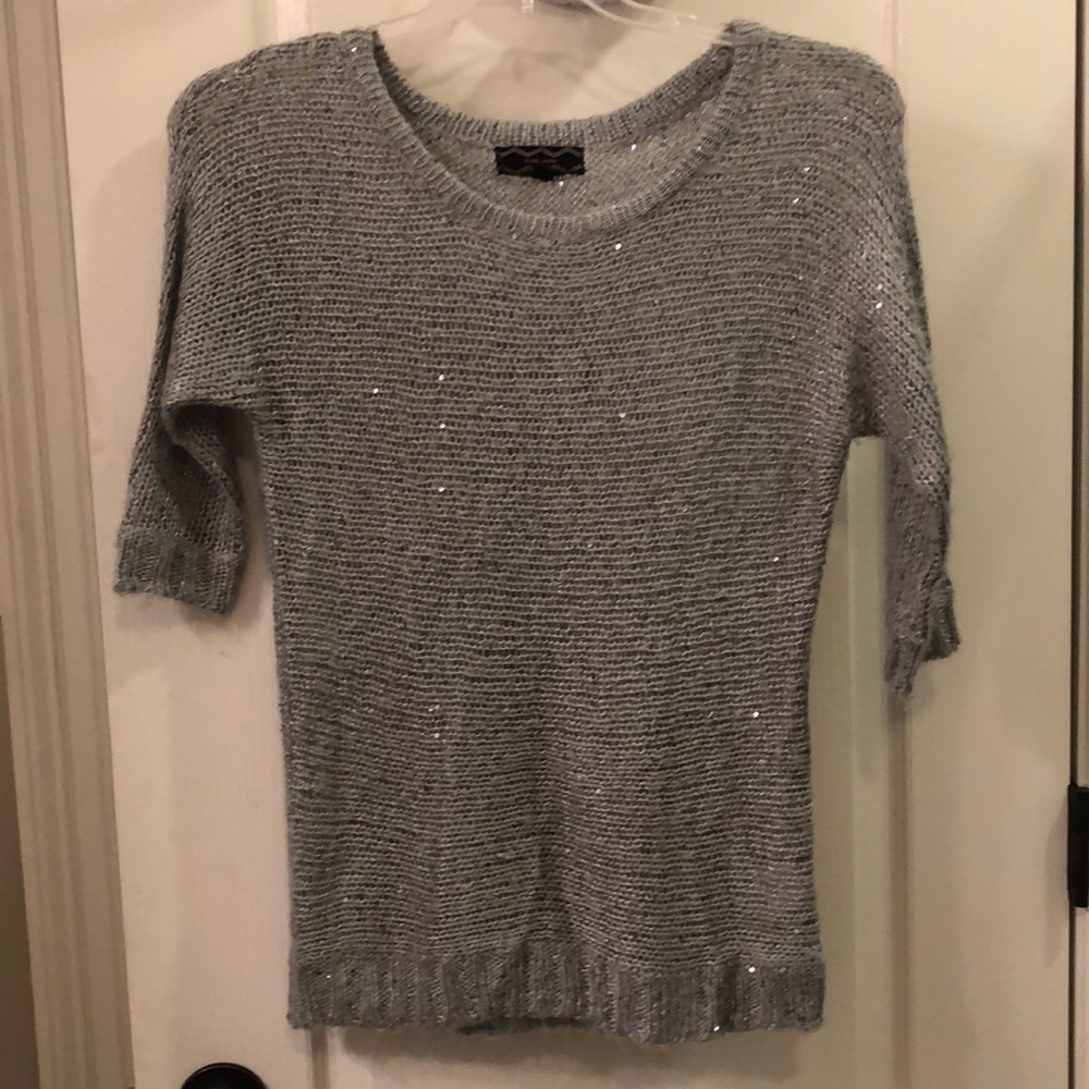Gray sparkle sweater